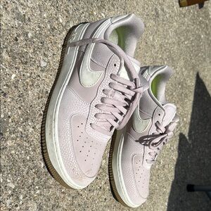 Nike Purple and White Sneakers Air Force 1